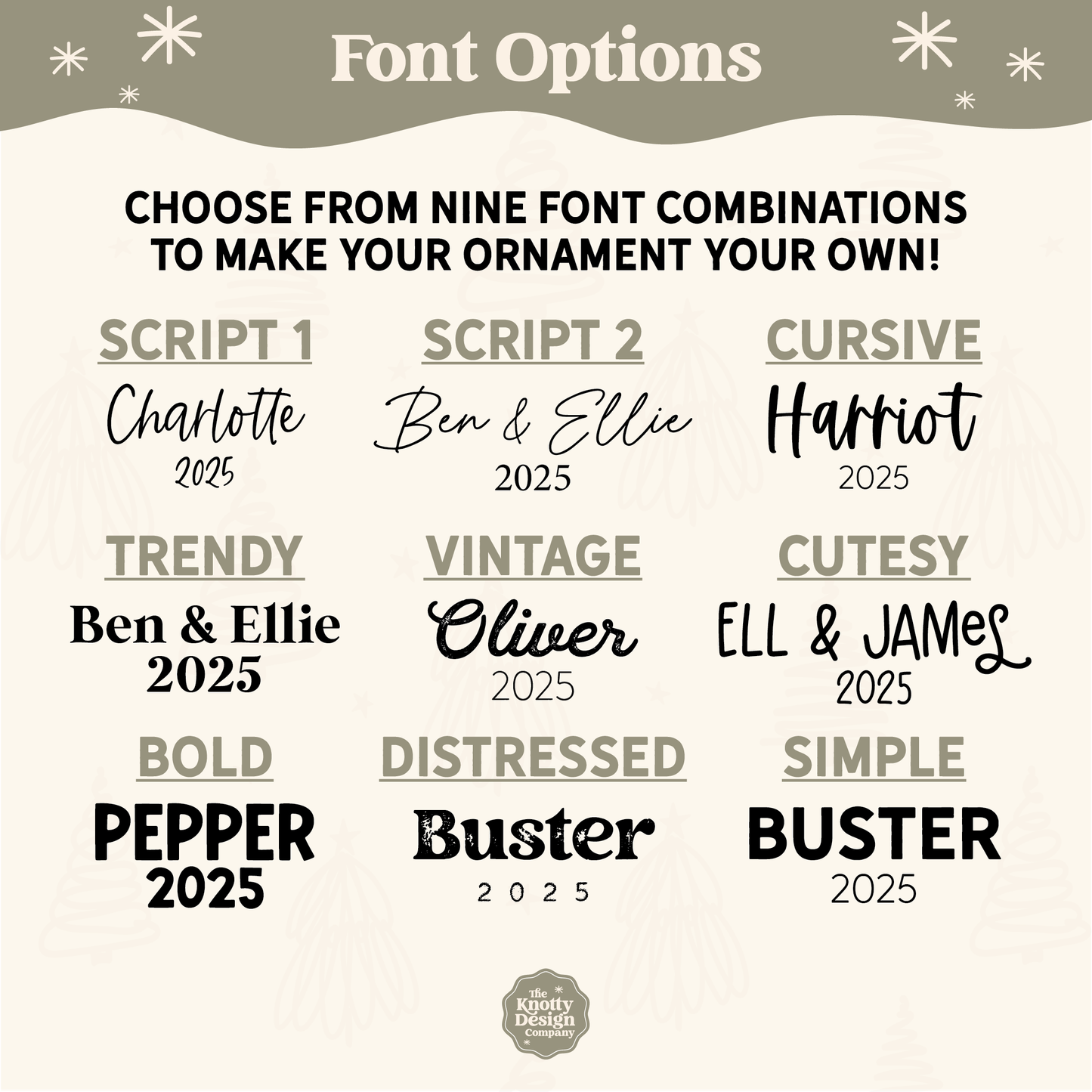Custom Photo Ornament With Text