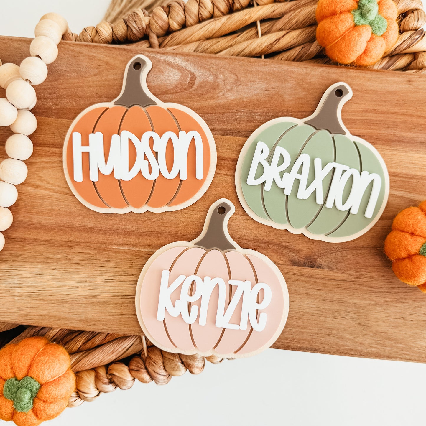 3D Pumpkin Tag