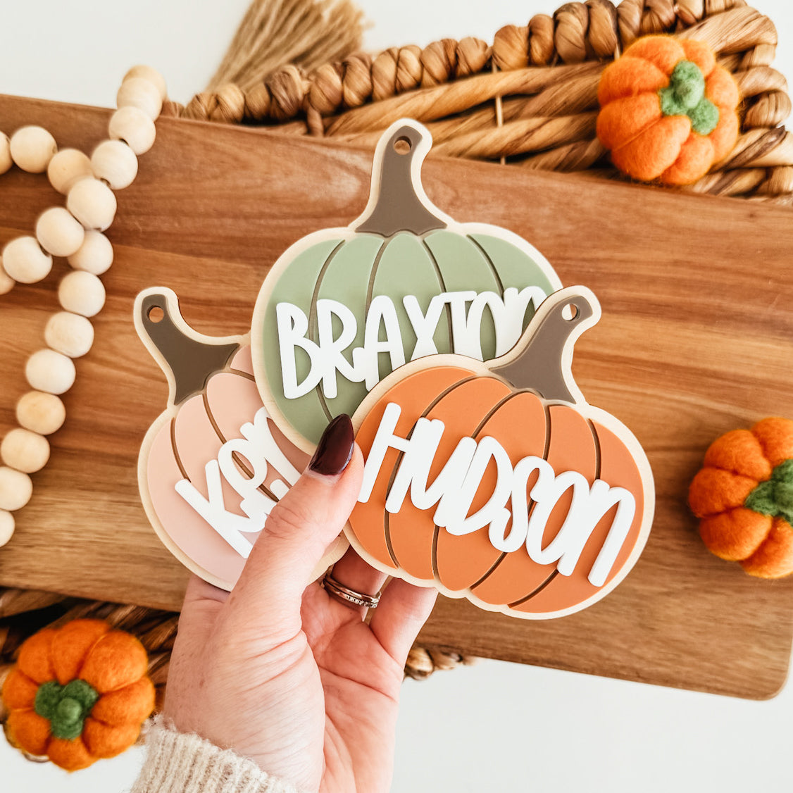 3D Pumpkin Tag