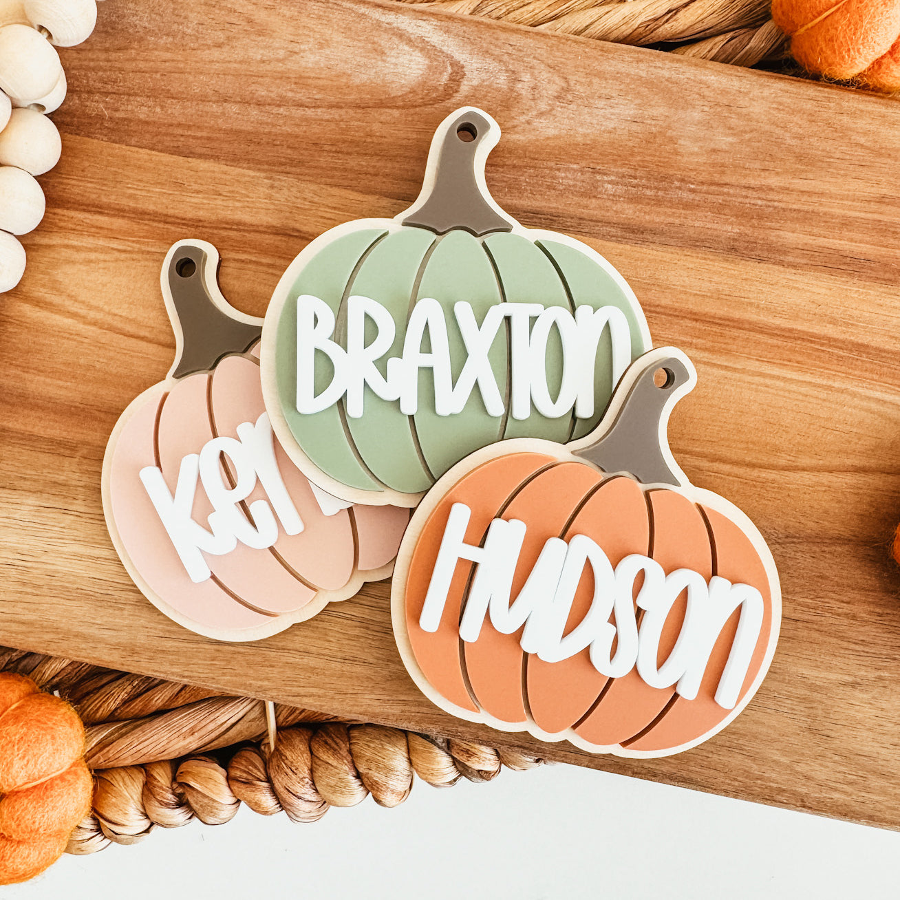 3D Pumpkin Tag