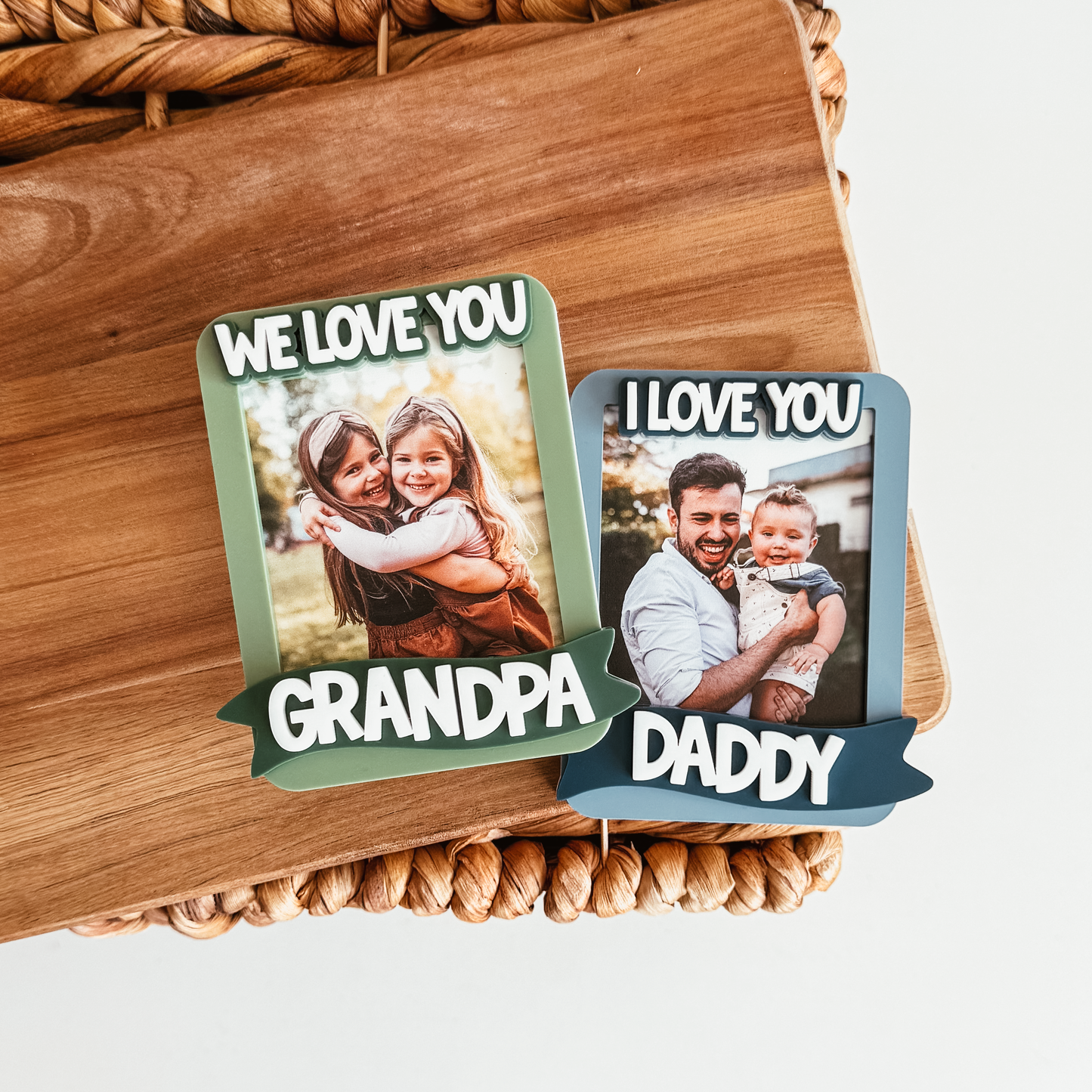 Acrylic Photo Magnet With 3D Banner