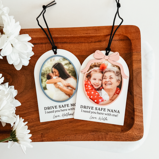 Arch 3D Rearview Mirror Charm (Wood or White Acrylic)