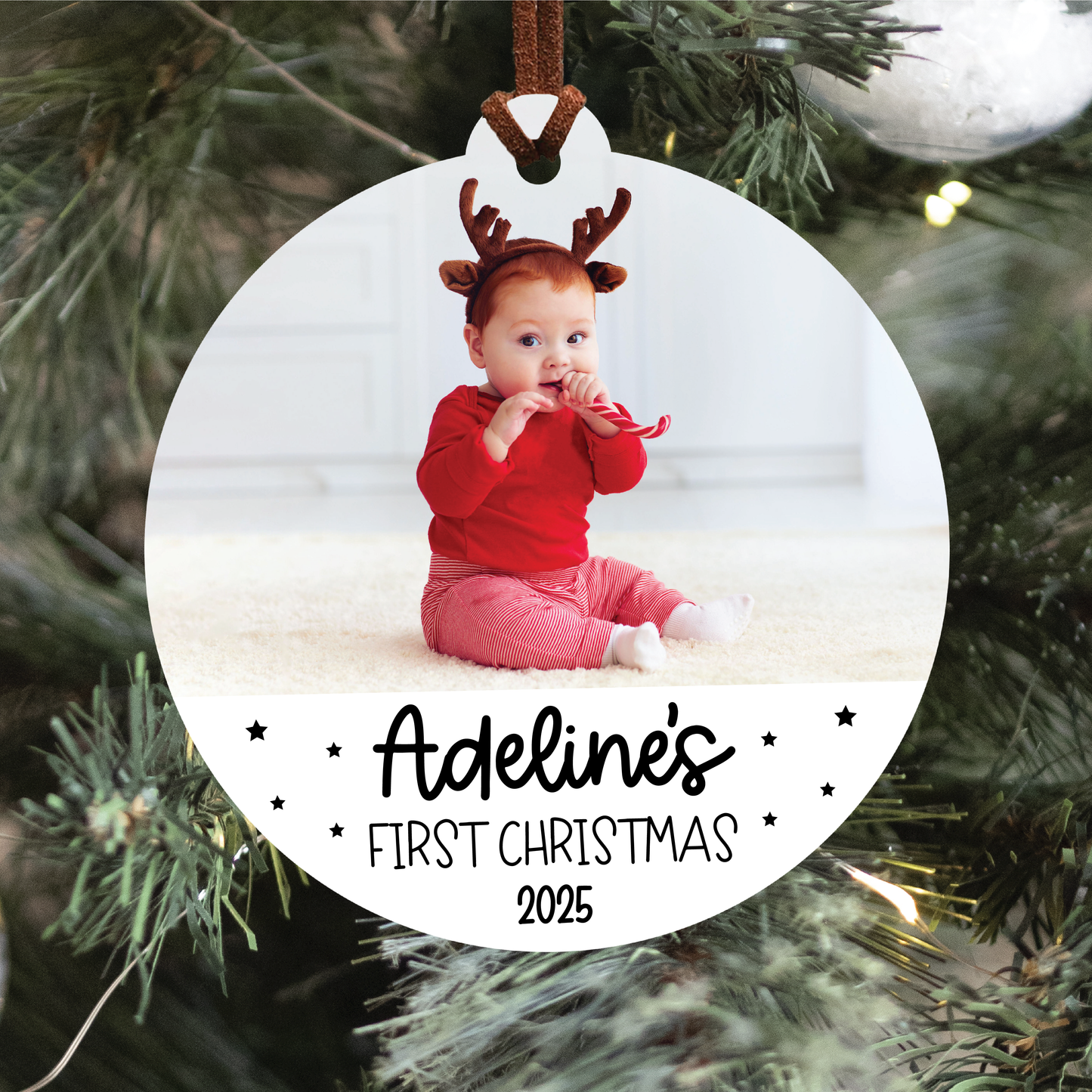 Baby's First Christmas Photo Ornament