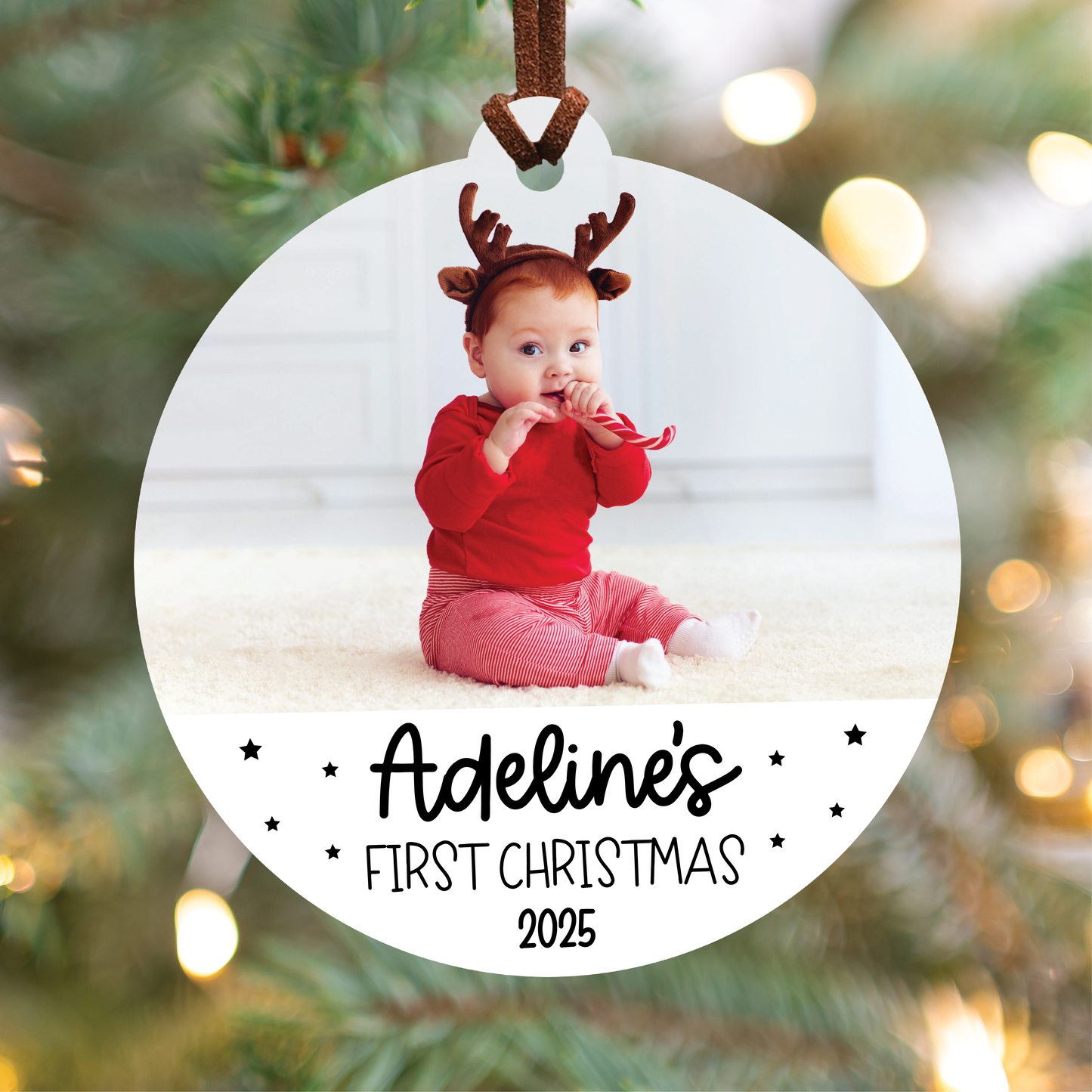 Baby's First Christmas Photo Ornament
