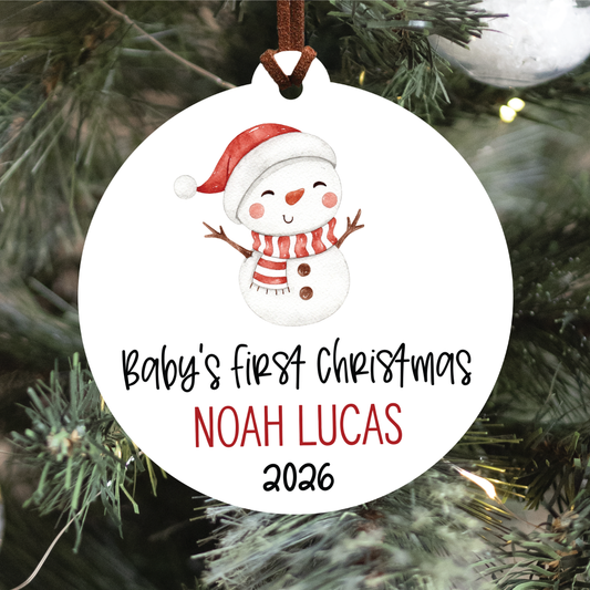 Baby's First Christmas Ornament | Six Images To Choose From
