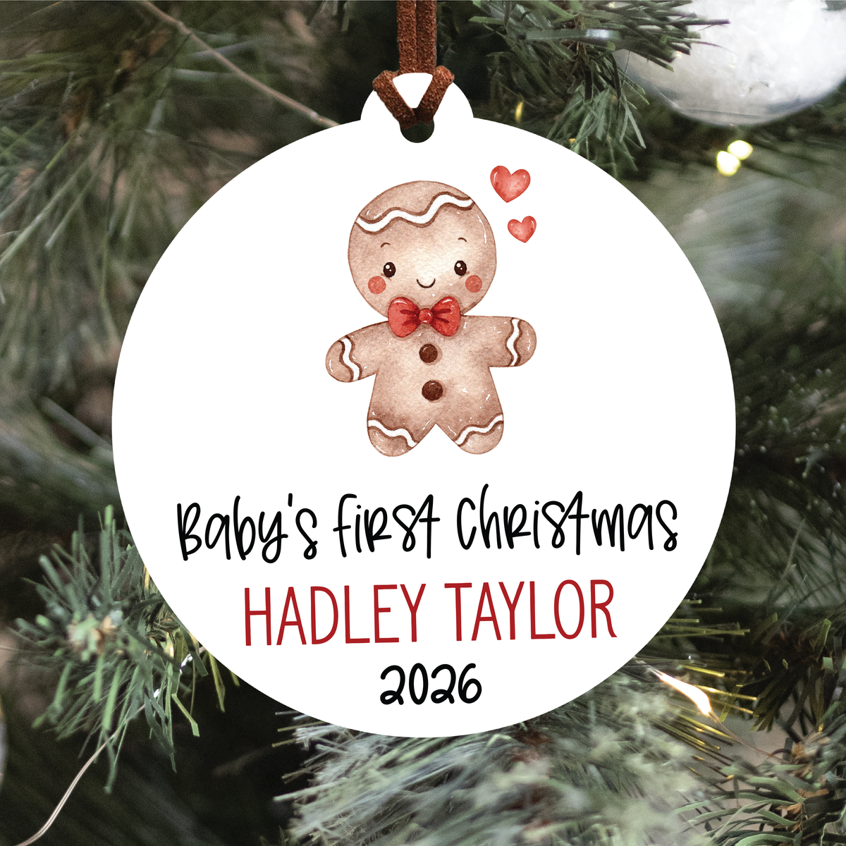 Baby's First Christmas Ornament | Six Images To Choose From