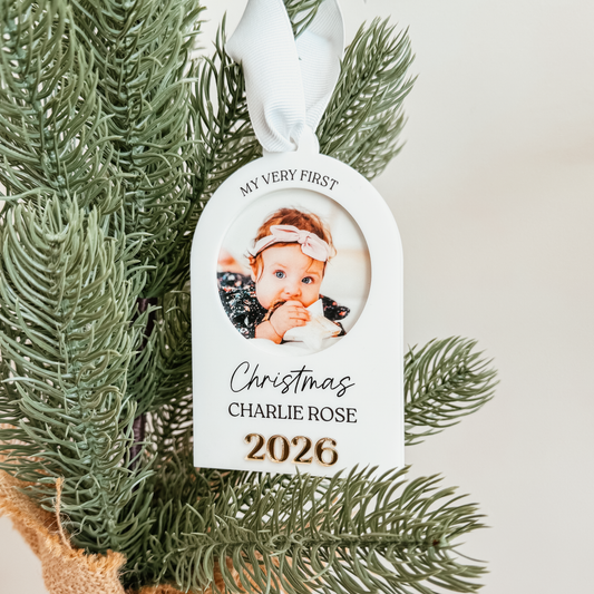My Very First Christmas Photo Christmas Ornament