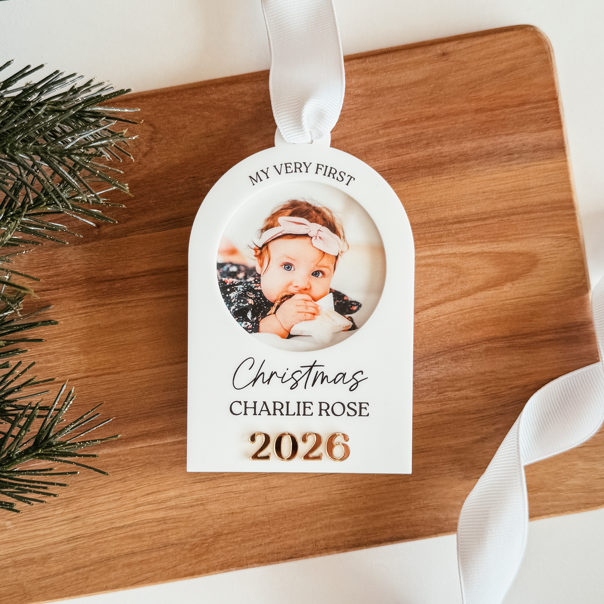 My Very First Christmas Photo Christmas Ornament