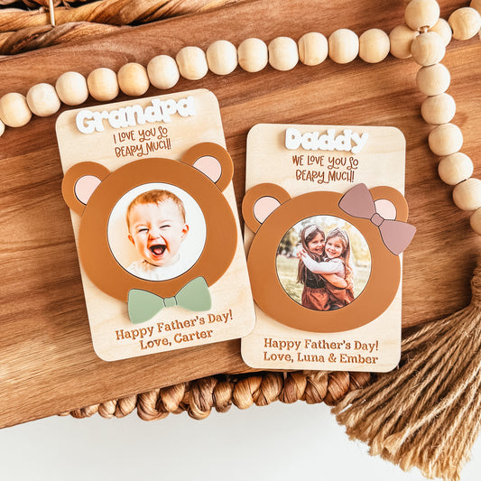 Love You Beary Much Photo Magnet (Mother's Day or Father's Day)
