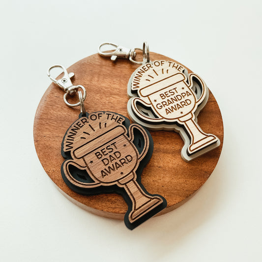 Best Dad/Grandpa Award Keychain