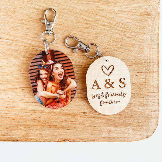 Best Friend Photo Keychain