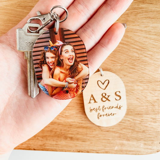 Best Friend Photo Keychain