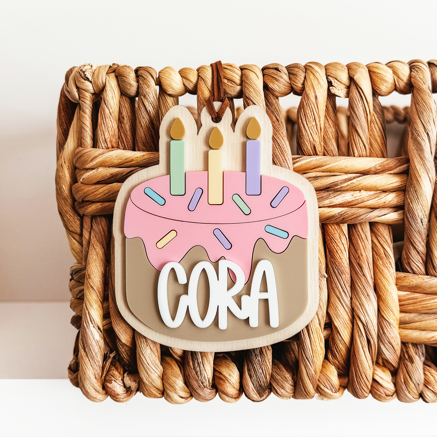 Birthday Cake Reusable Gift or Basket Tag