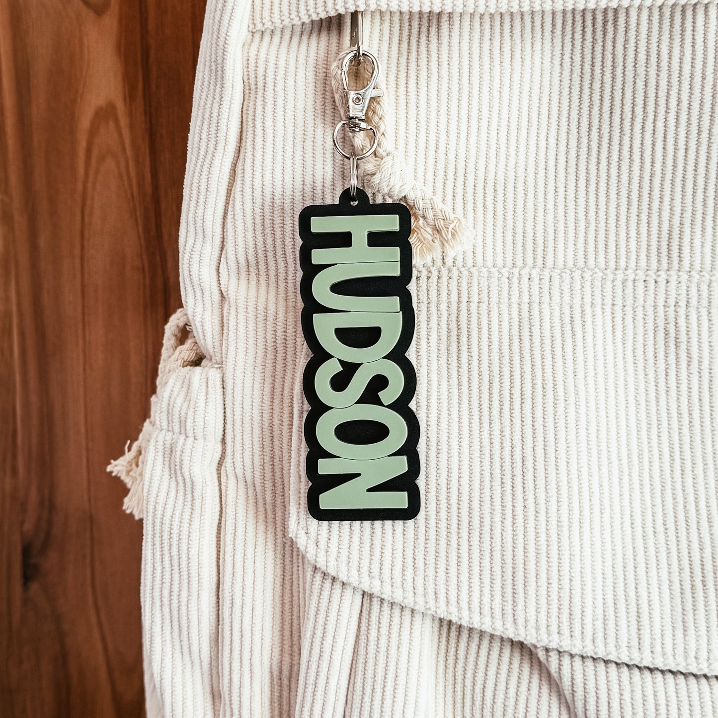 Acrylic Name Keychain / Backpack Tag