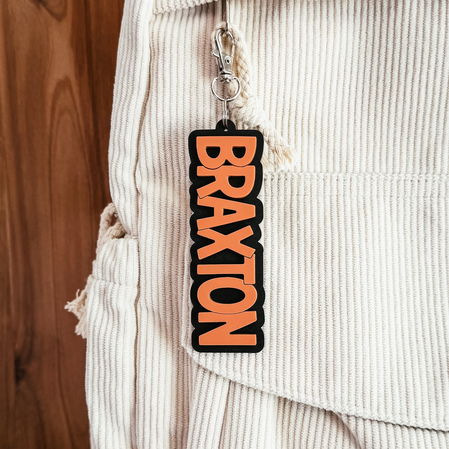 Acrylic Name Keychain / Backpack Tag