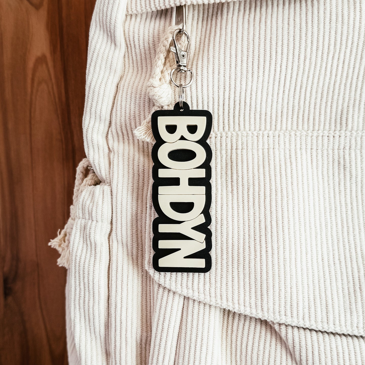 Acrylic Name Keychain / Backpack Tag