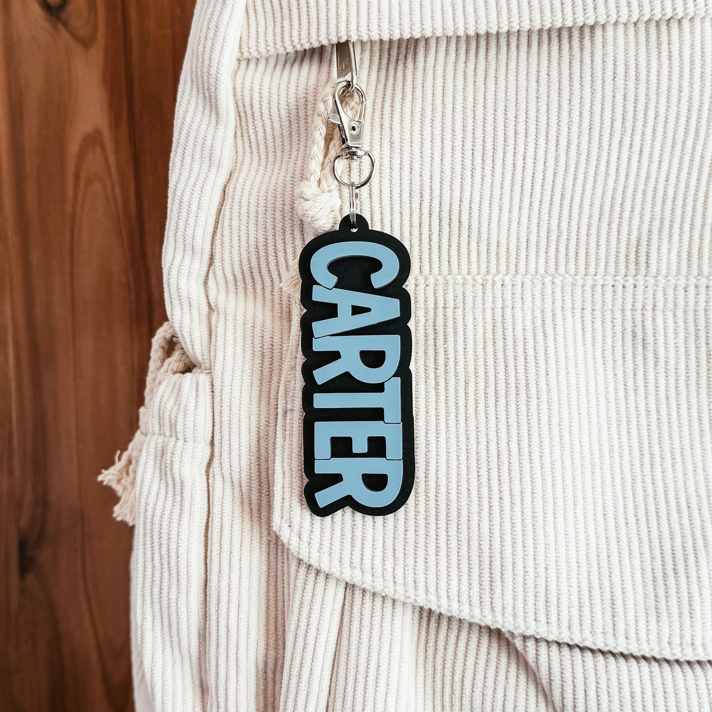 Acrylic Name Keychain / Backpack Tag