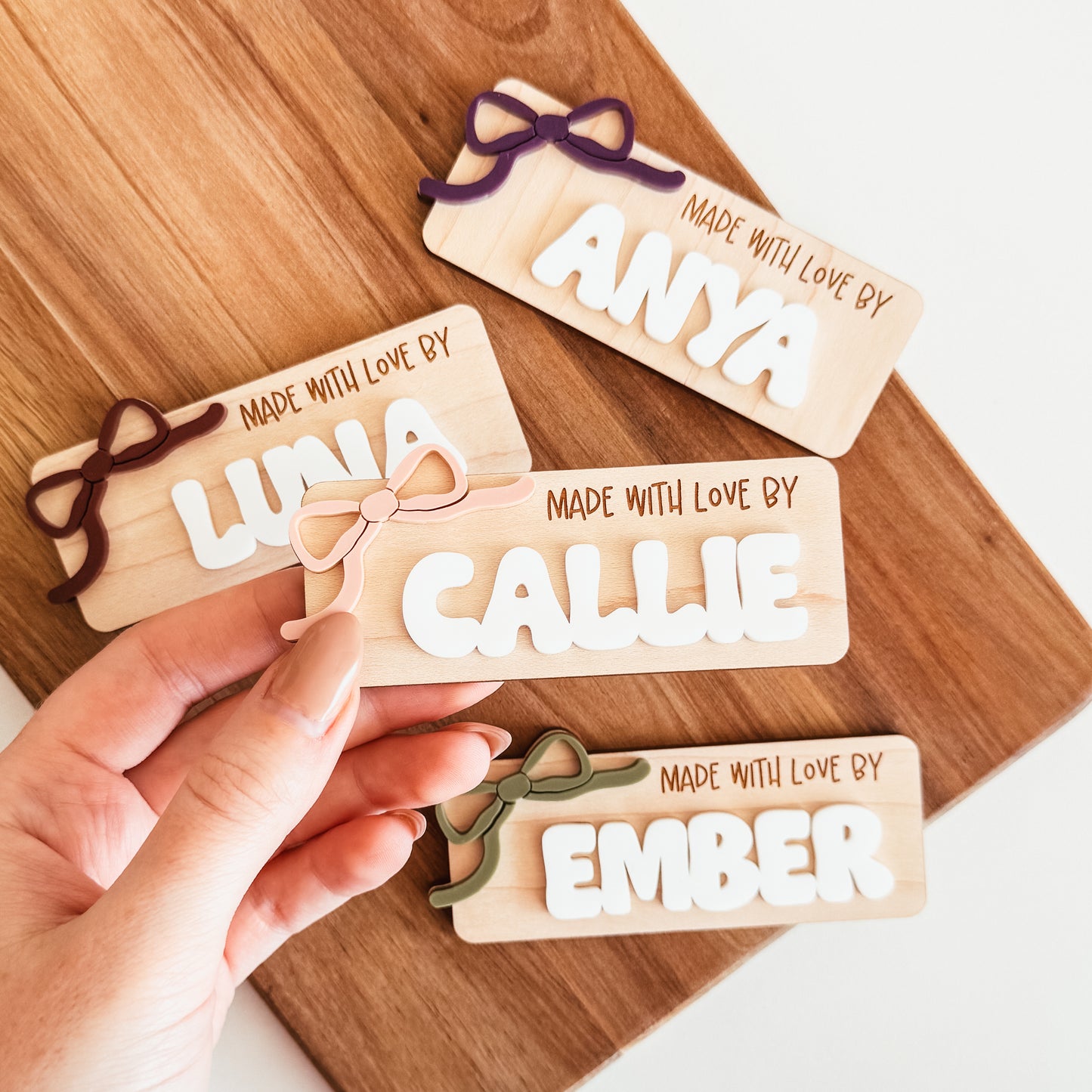 Personalized Bow Look What I Made Magnet