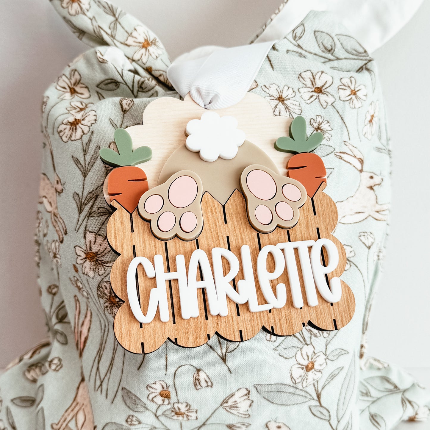 Bunny Bum Easter Basket Tag