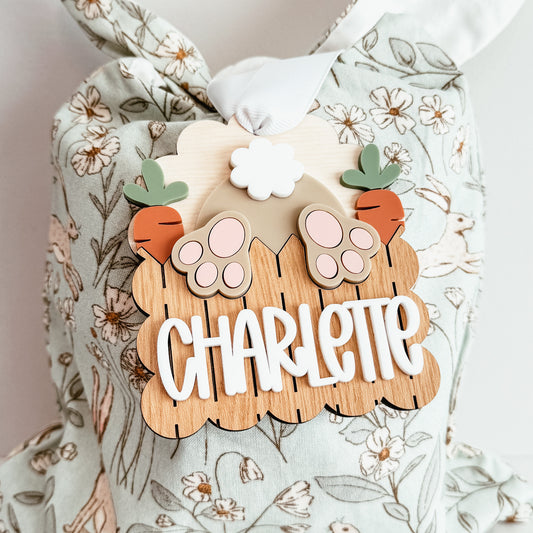 Bunny Bum Easter Basket Tag