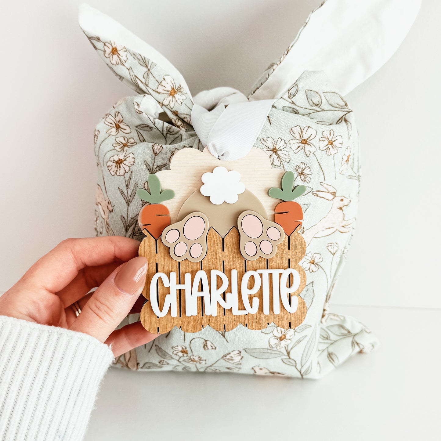Bunny Bum Easter Basket Tag