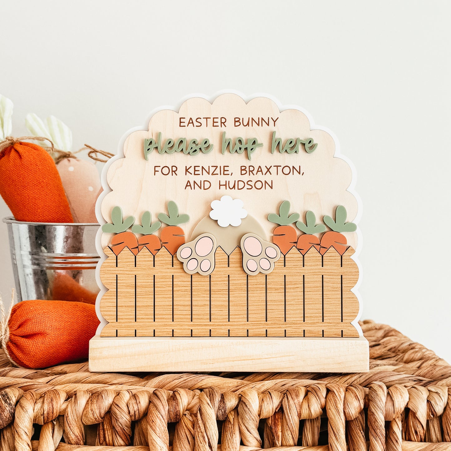 Easter Bunny Bum Please Hop Here Sign