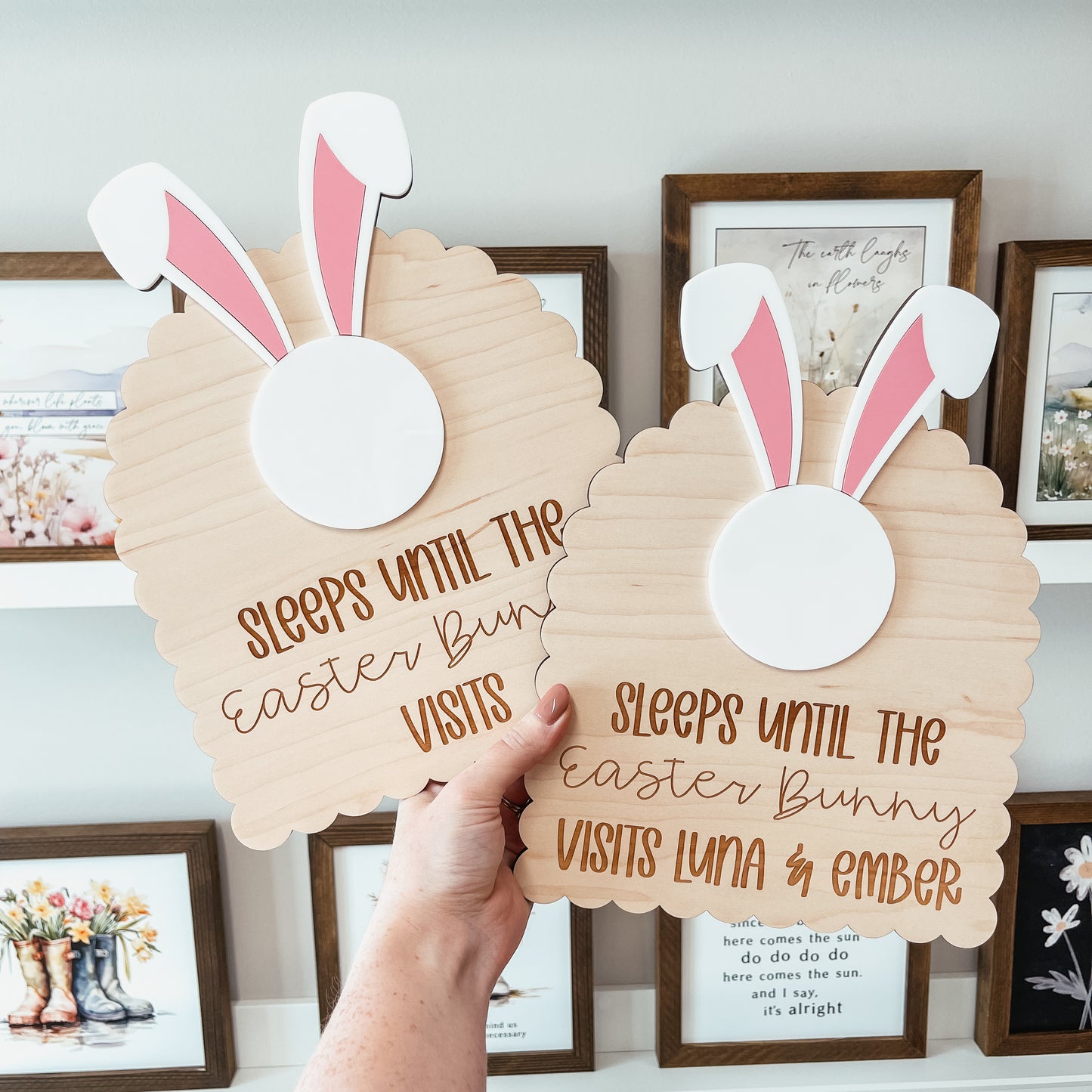 Easter Bunny Countdown Sign