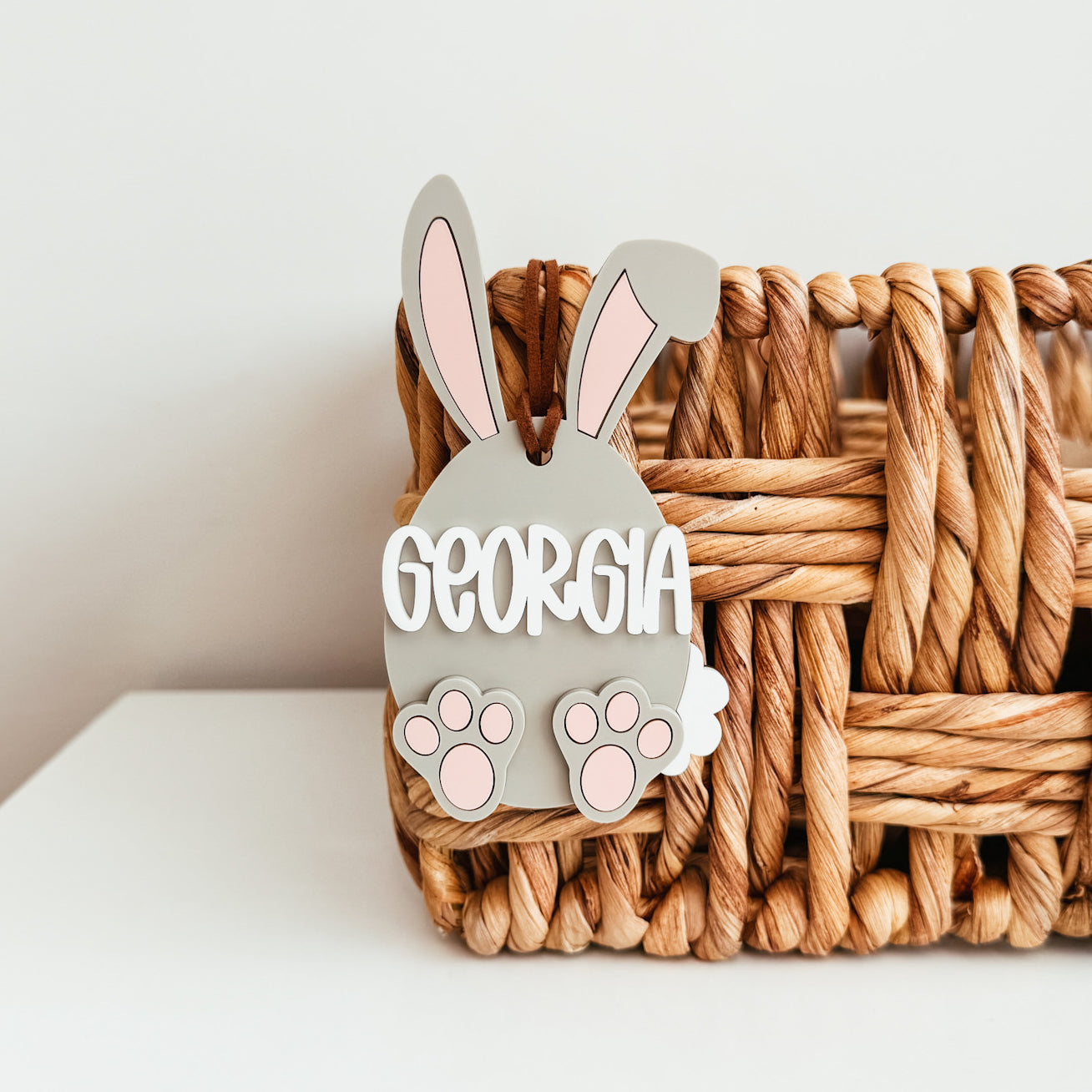 3D Bunny Egg Easter Tag