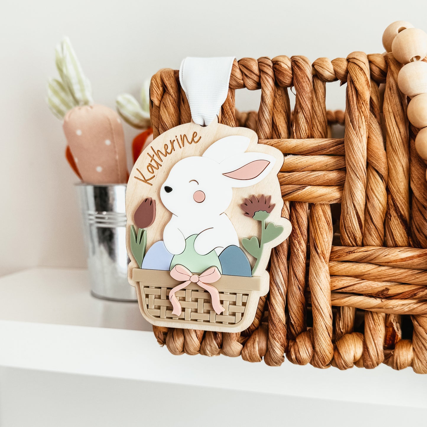 Bunny Basket Easter Tag