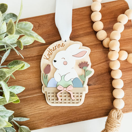 Bunny Basket Easter Tag
