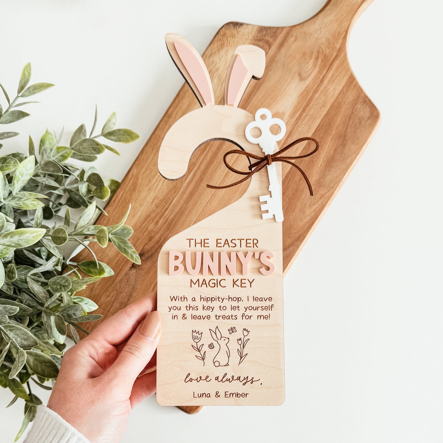 Easter Bunny Magic Key Door Hanger