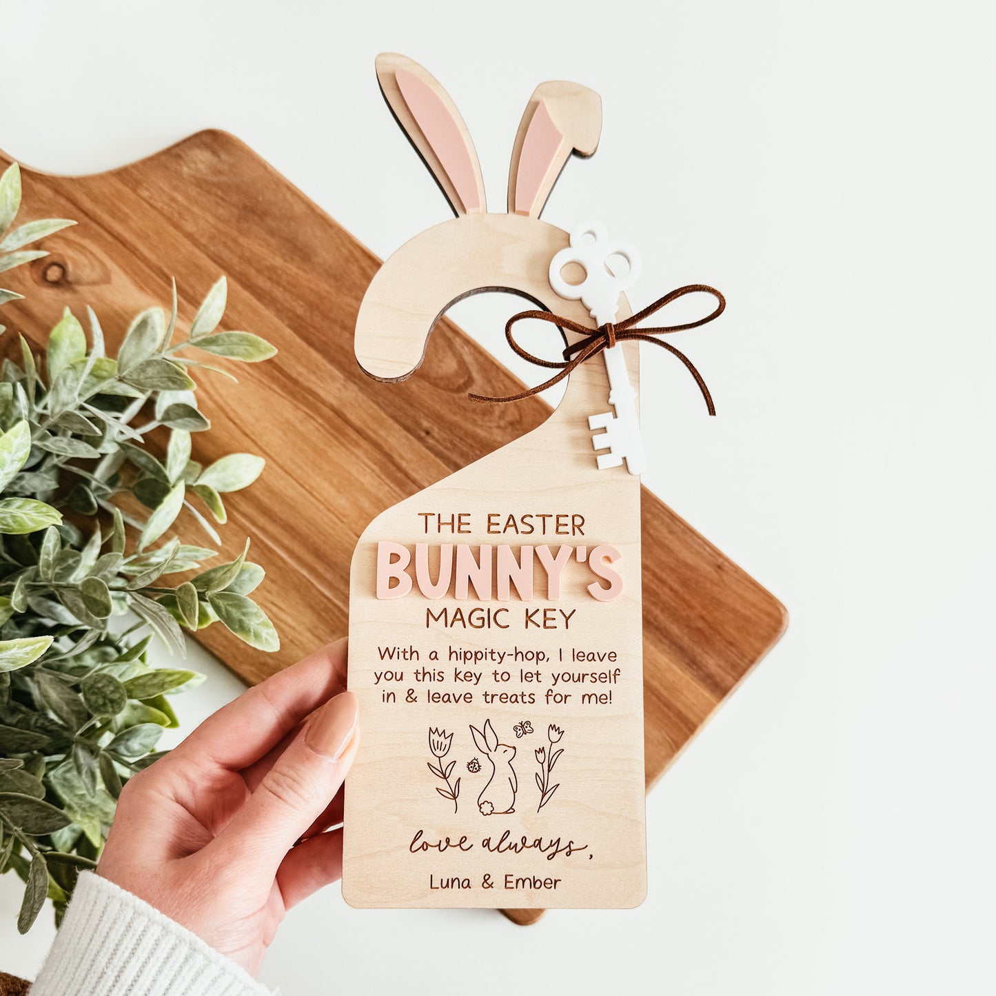 Easter Bunny Magic Key Door Hanger