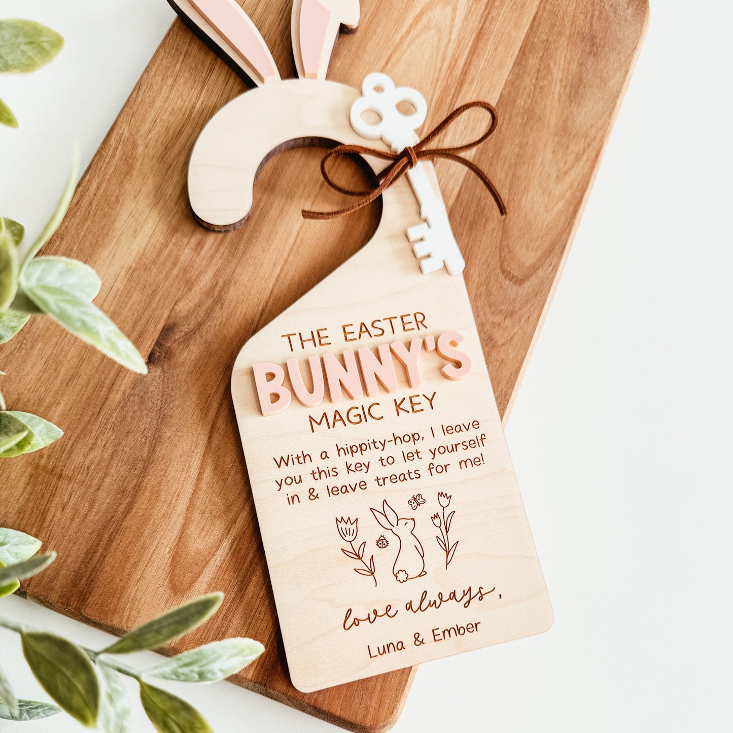 Easter Bunny Magic Key Door Hanger