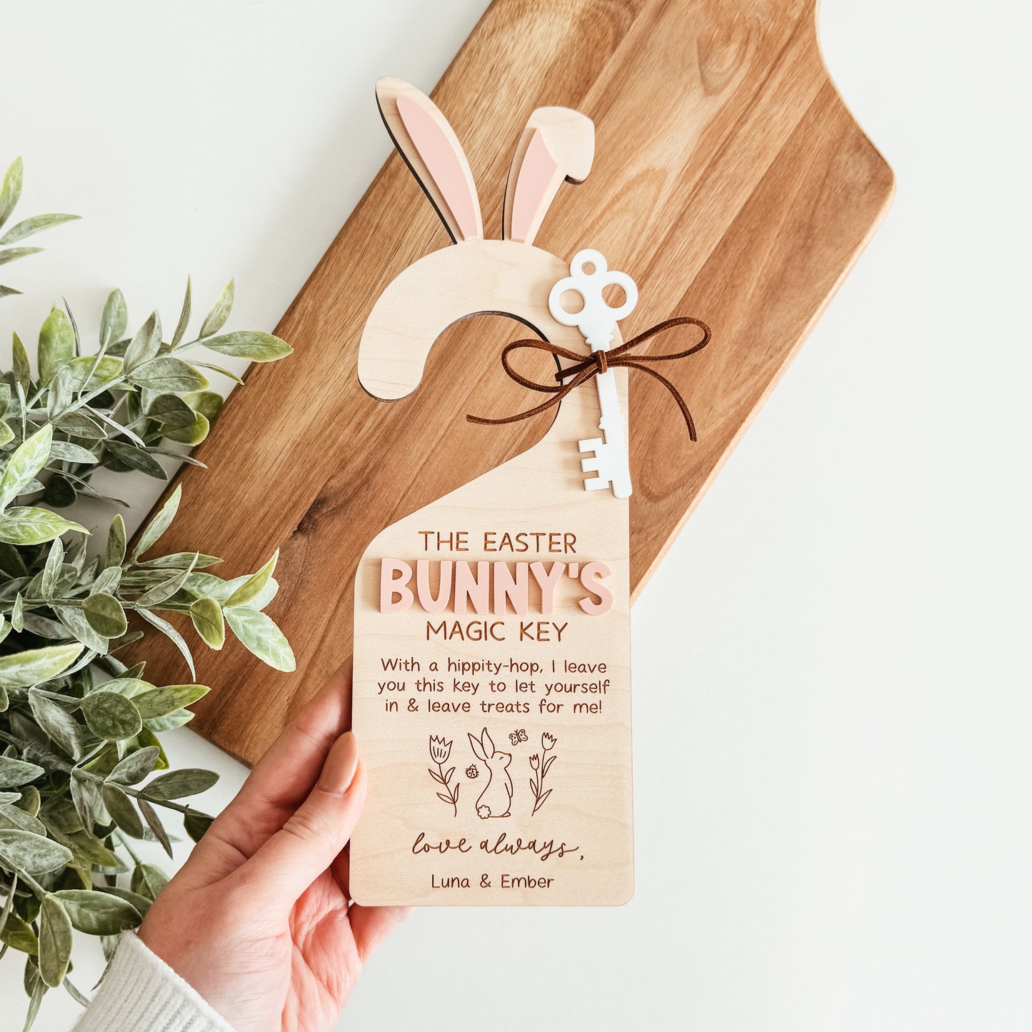 Easter Bunny Magic Key Door Hanger