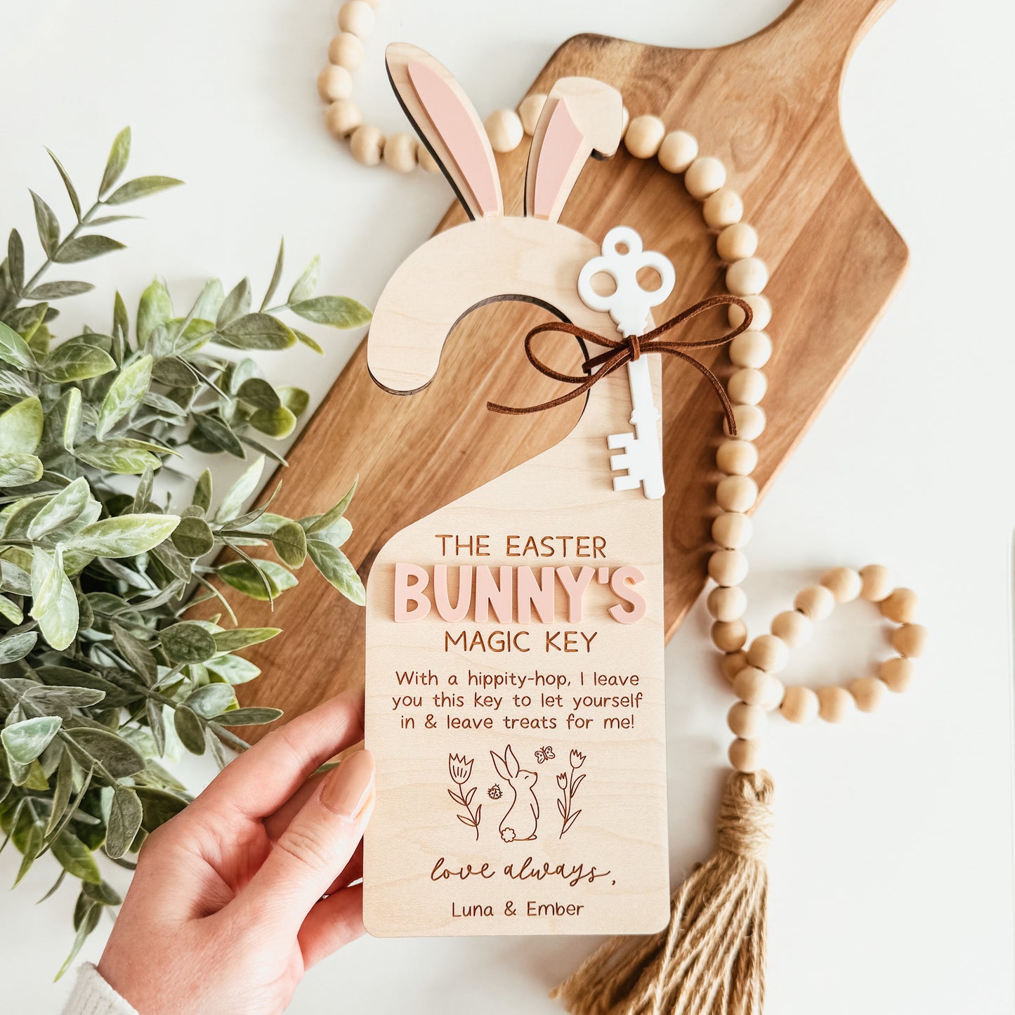 Easter Bunny Magic Key Door Hanger