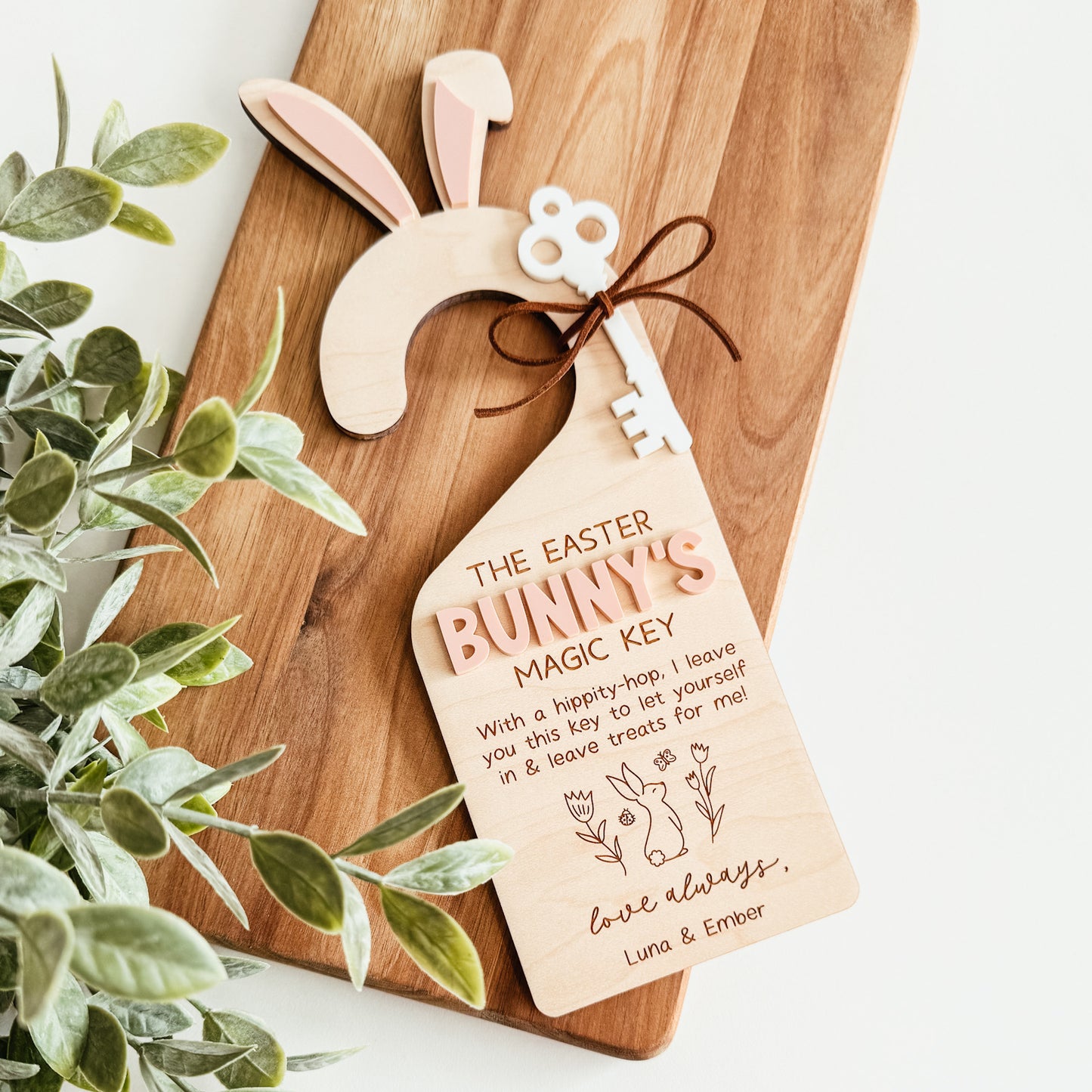 Easter Bunny Magic Key Door Hanger