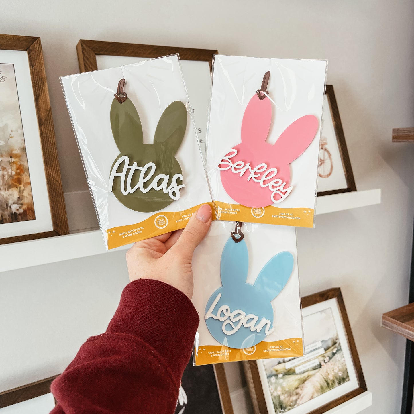 3D Acrylic Bunny Tag