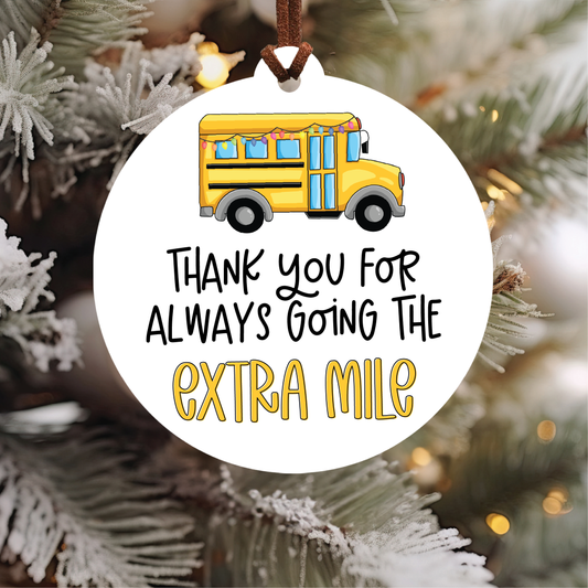 Bus Driver Christmas Ornament