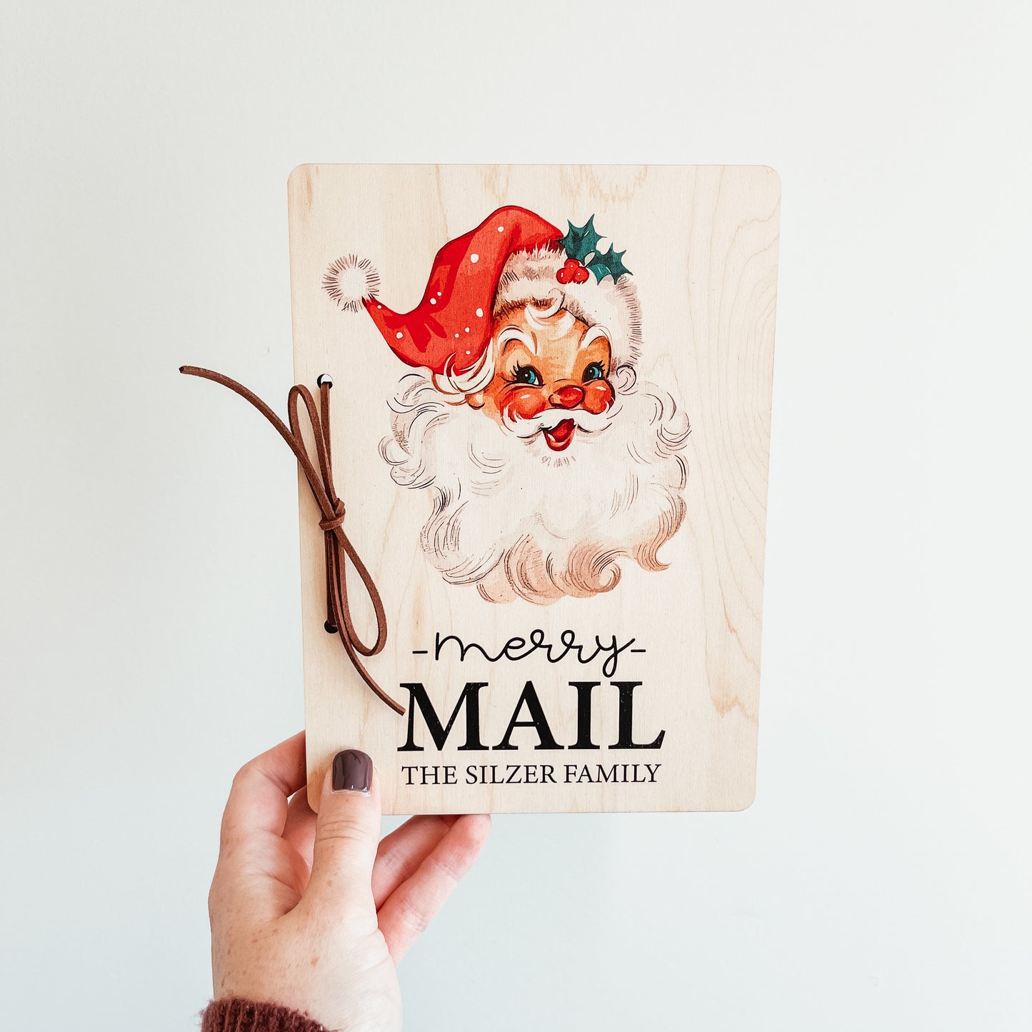 Personalized Christmas Card Keeper