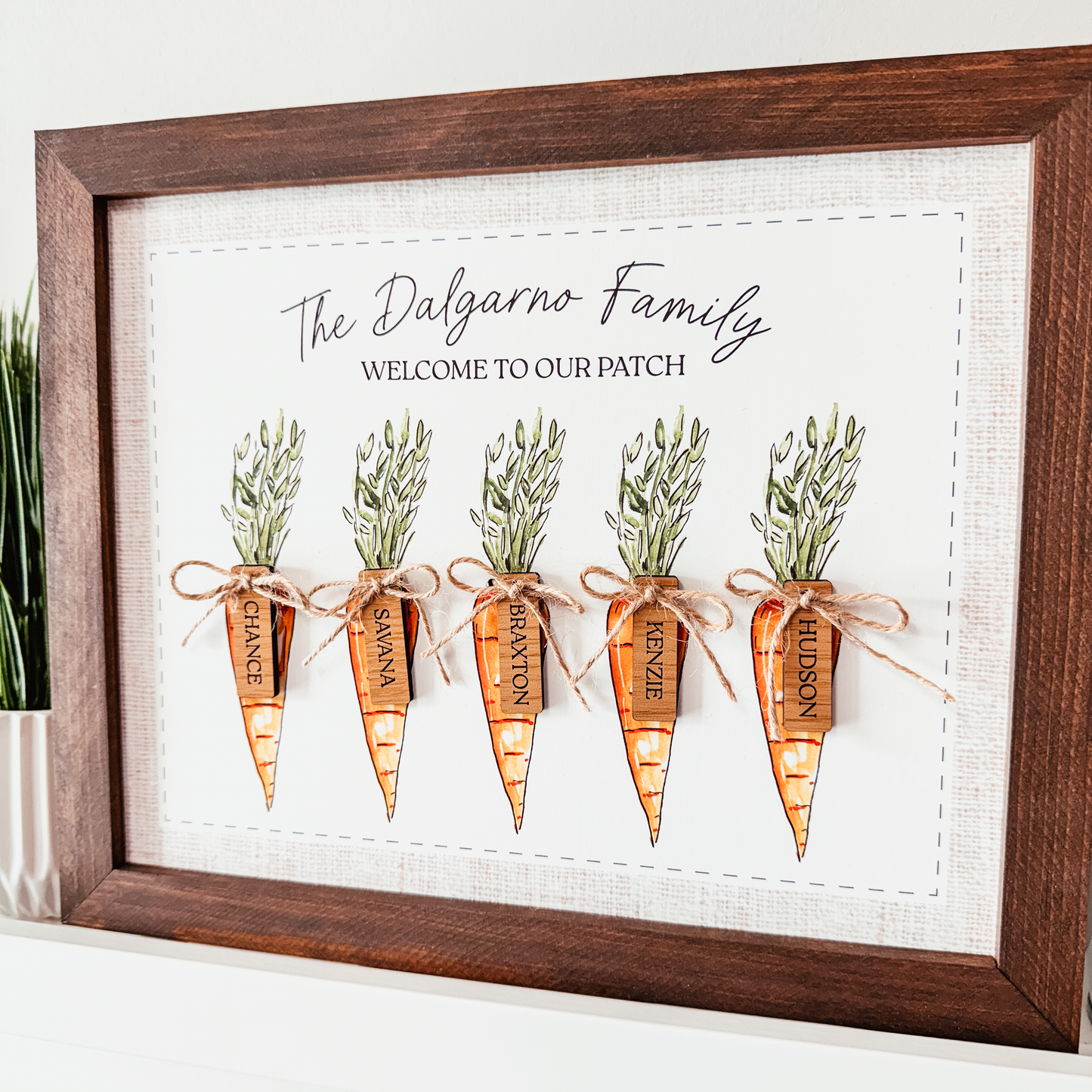 Personalized Carrot Patch Sign