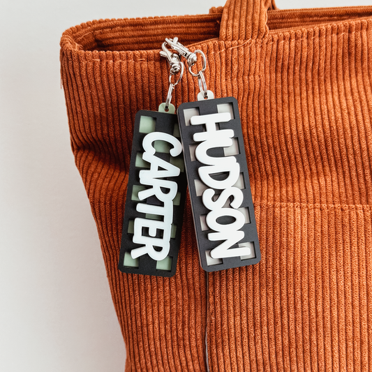Checkered Bar Bag Tag