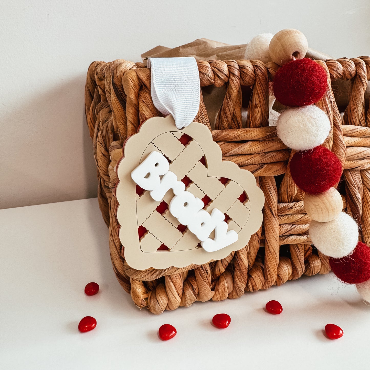 Cherry Pie Heart Valentine's Day Tag