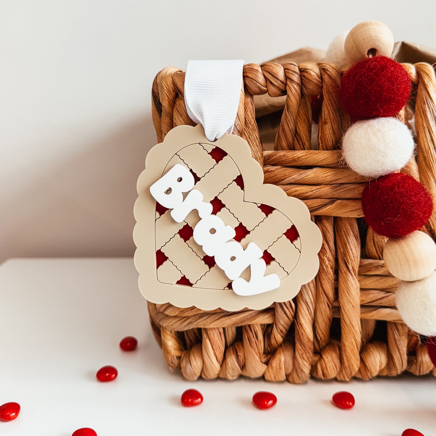 Cherry Pie Heart Valentine's Day Tag