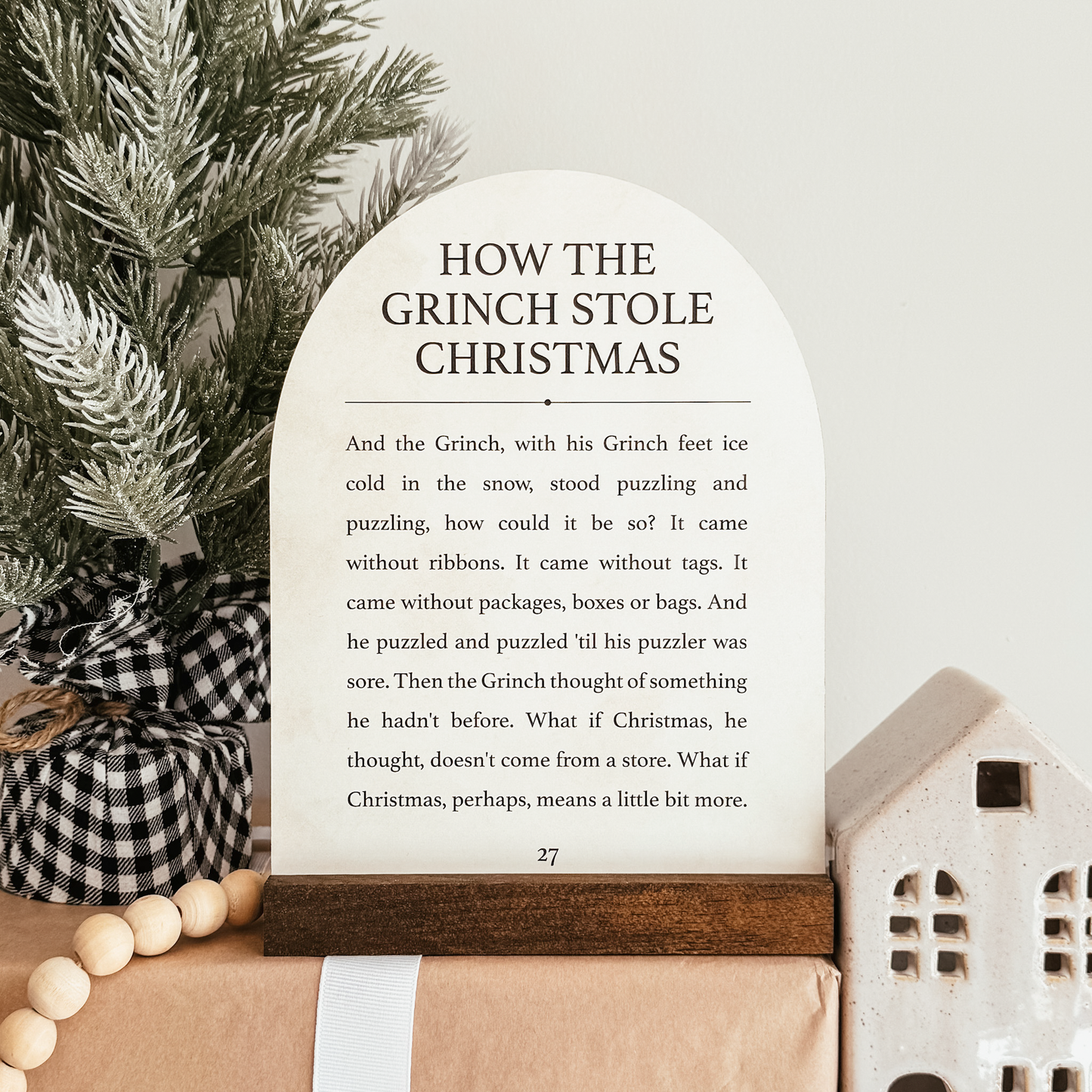 How The Grinch Stole Christmas Mini Arch Sign