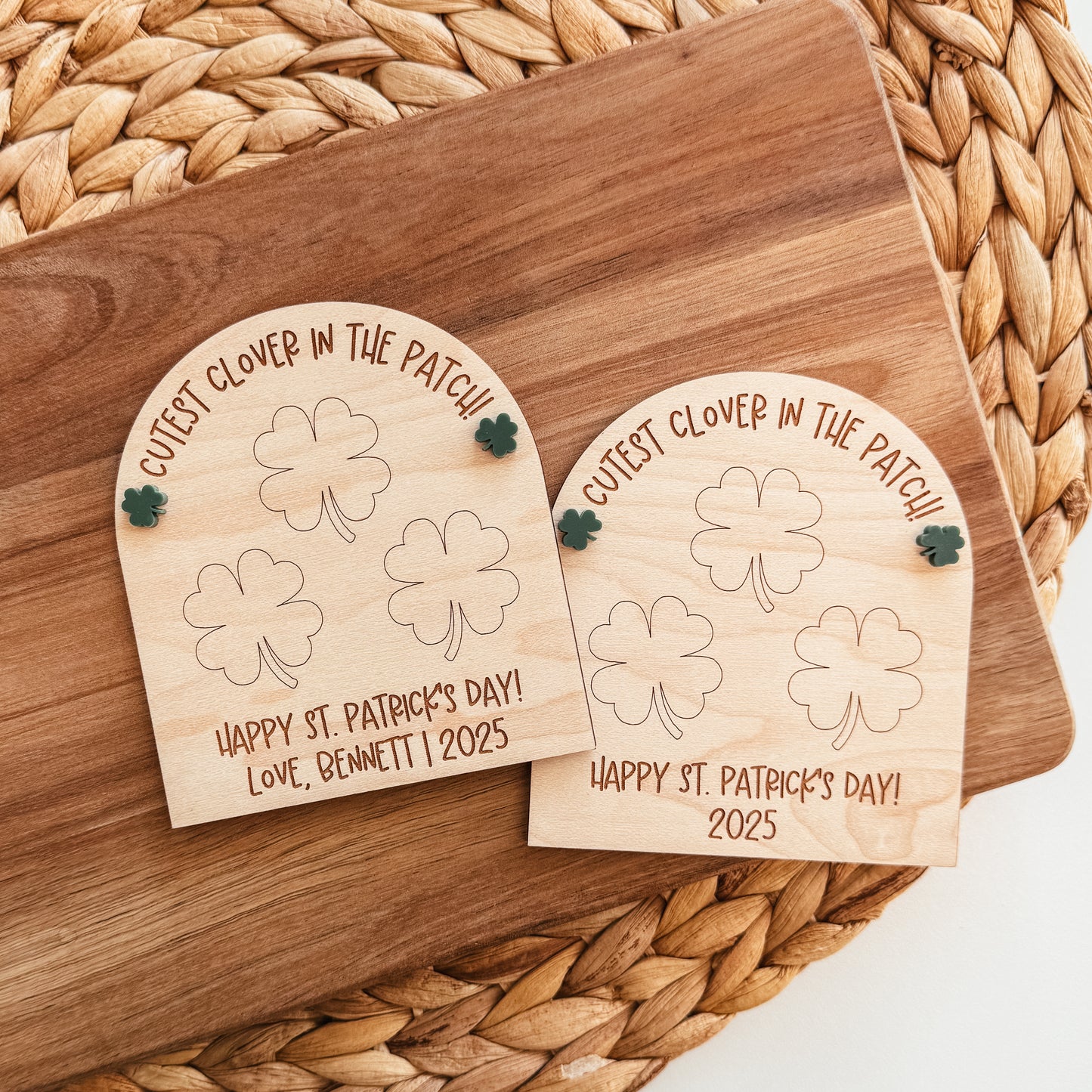 DIY St Patrick's Day Fingerprint Magnet