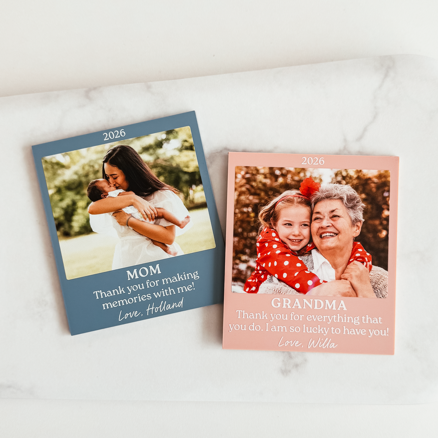Coloured Polaroid Inspired Photo Magnet