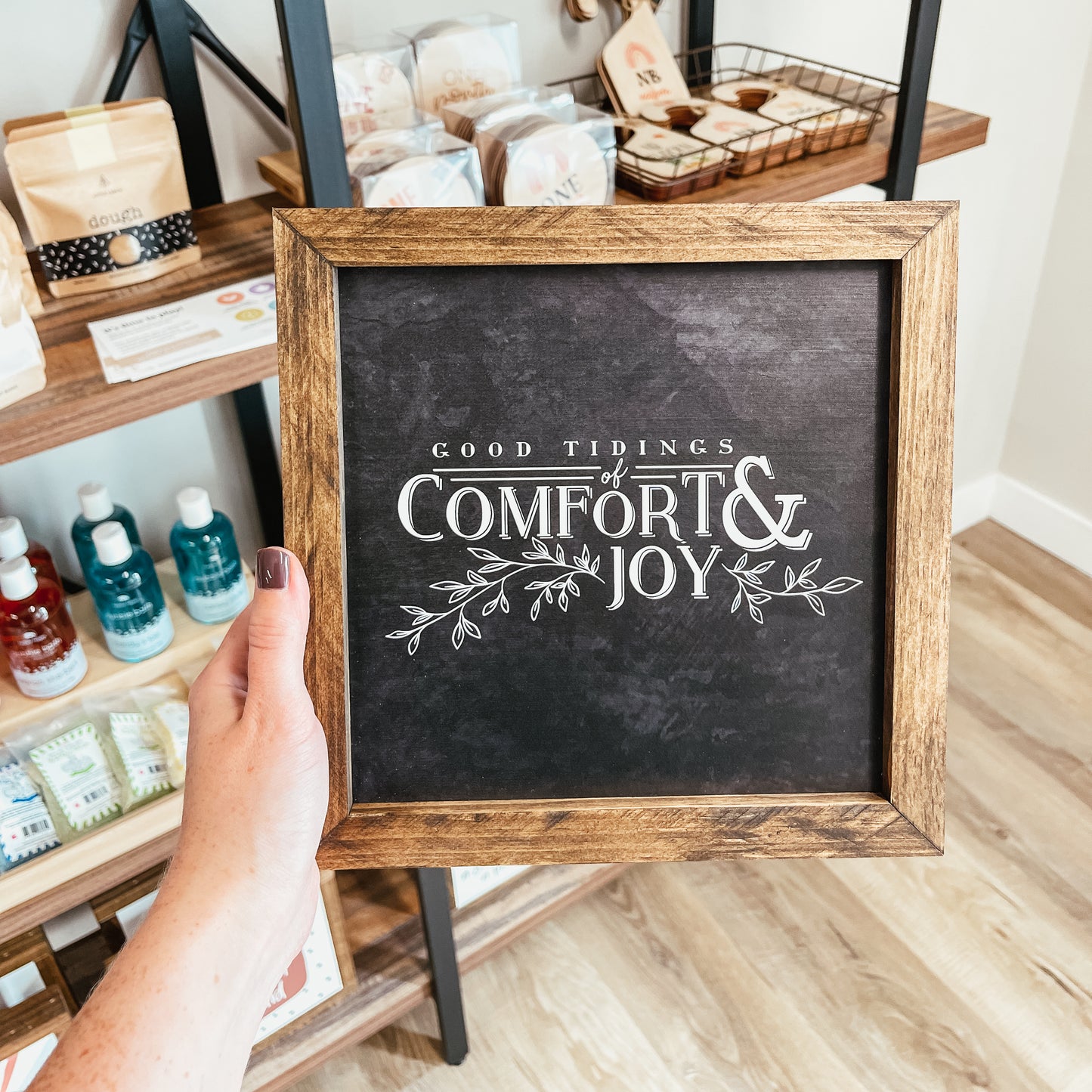 Good Tidings Of Comfort & Joy Sign