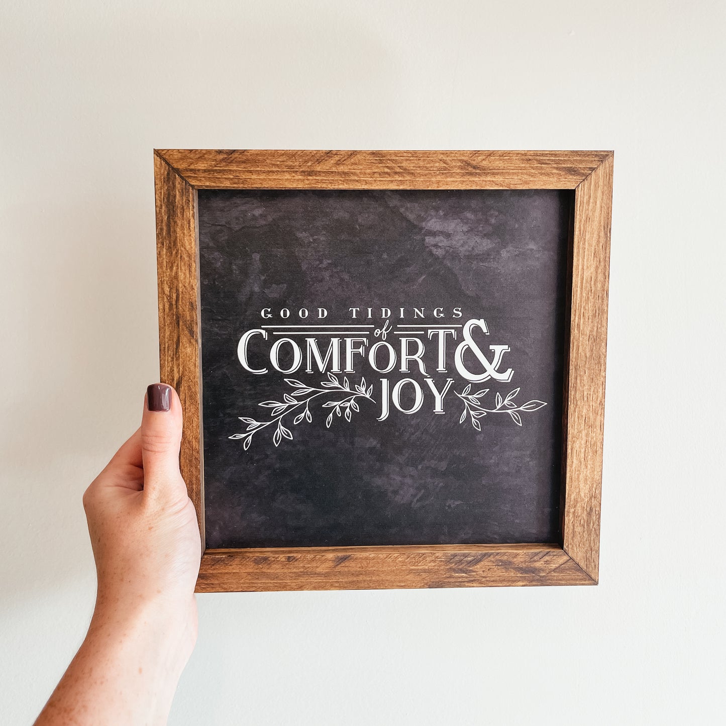 Good Tidings Of Comfort & Joy Sign