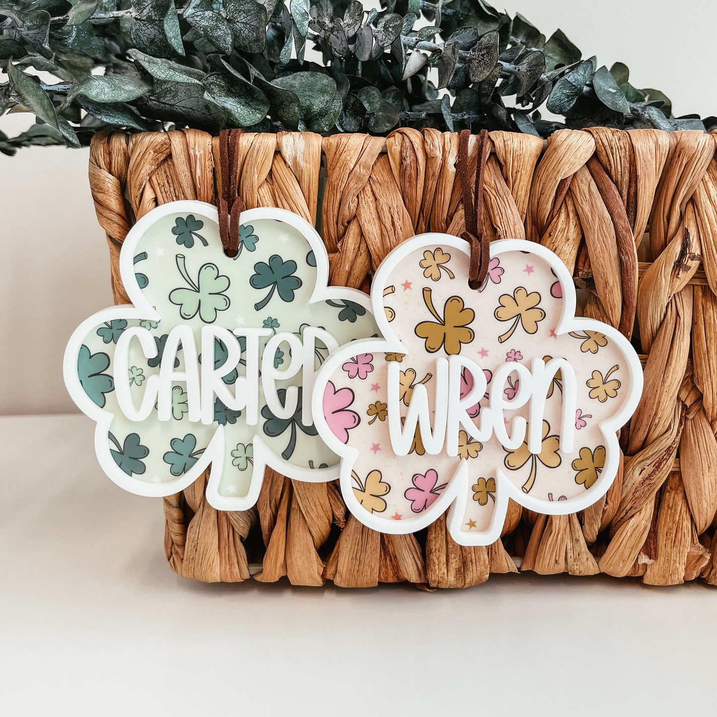 St. Patrick's Day Shamrock Tag