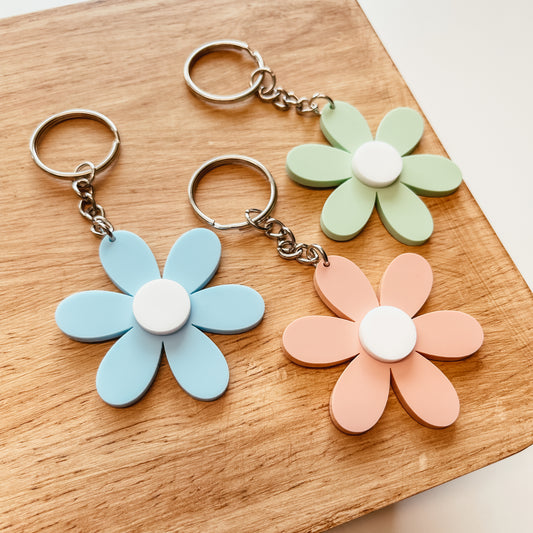 Daisy Acrylic Keychain